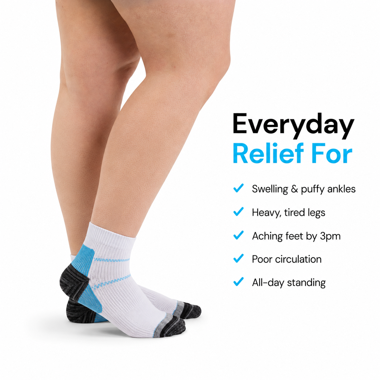 6 Pairs of Archly Ankle Compression Socks