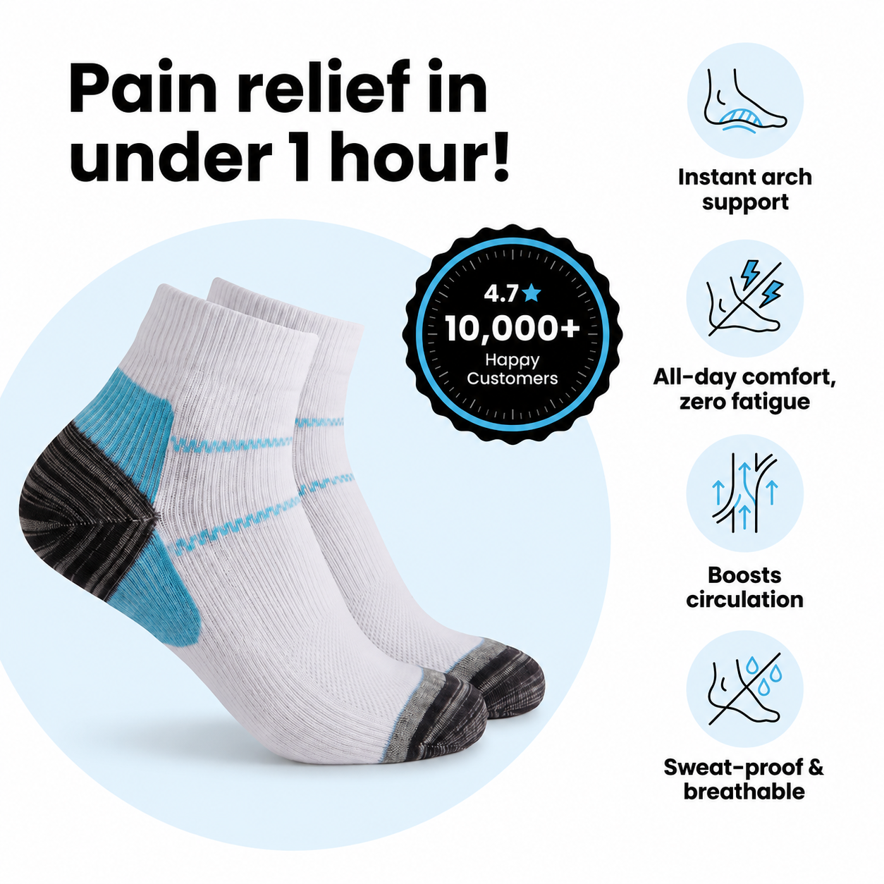 Archly All-Day Comfort Socks | 3 Pairs