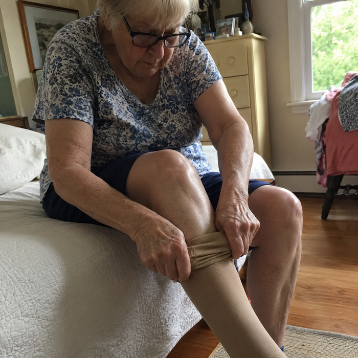 Example of a poorly-fitting sock