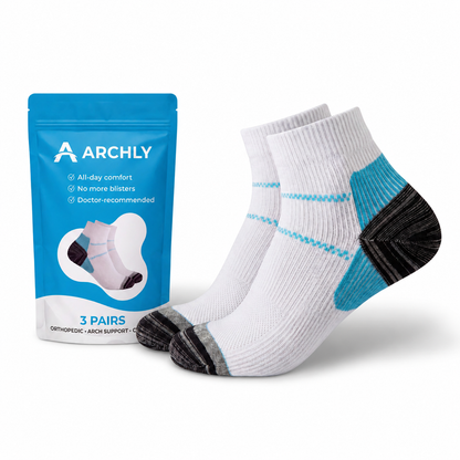 6 Pairs of Archly Ankle Compression Socks